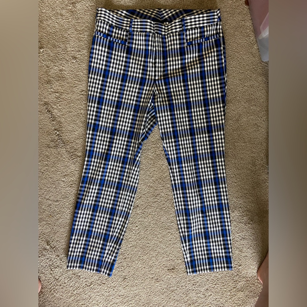 PLAID BANANA REPUBLIC DRESS PANTS SIZE 12